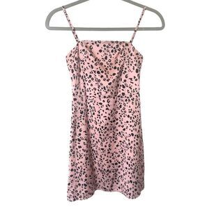 Pink Cheetah Silky y2k Style Mini Dress